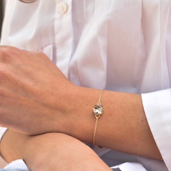Bracelet OPALE | Cristal gris fumé