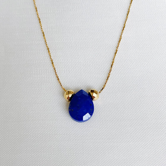 Collier goutte Lapis Lazuli