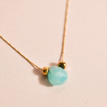  Collier goutte Amazonite