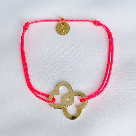 Bracelet HÉRACLÈS corail fluo